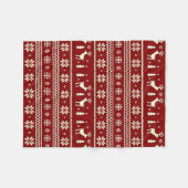 Gemütliche Weihnachtsstrickdecke Fleecedecke (Vorderseite (Horizontal))