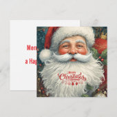 Gemütliche Weihnachtswünsche Dankeskarte (Vorne/Hinten)