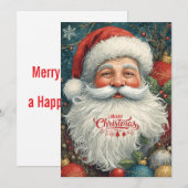 Gemütliche Weihnachtswünsche Feiertagskarte (Vorne/Hinten)