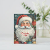 Gemütliche Weihnachtswünsche Feiertagspostkarte (Stehend Vorderseite)