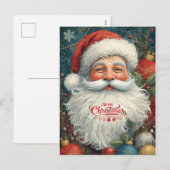 Gemütliche Weihnachtswünsche Feiertagspostkarte (Vorne/Hinten)