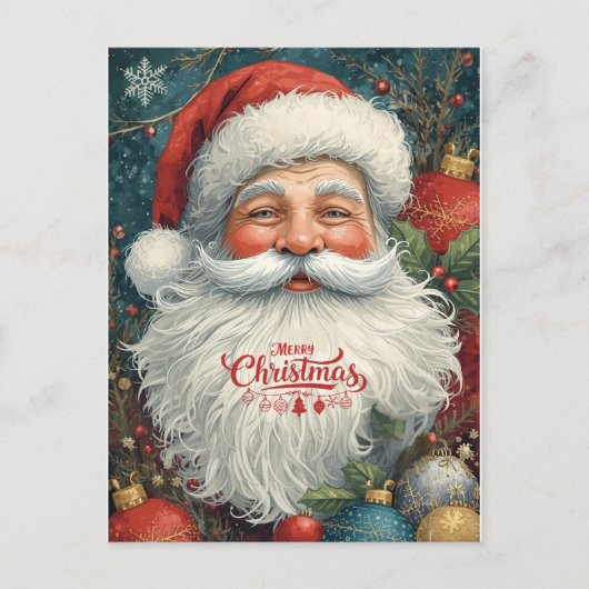 Gemütliche Weihnachtswünsche Feiertagspostkarte (Vorderseite)