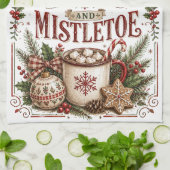 Gemütliche Weihnachtswünsche Geschirrtuch (Gefaltet)