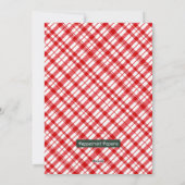 Gemütliche Weihnachtswünsche Winter Wunderland Alp Feiertagskarte (Rückseite)