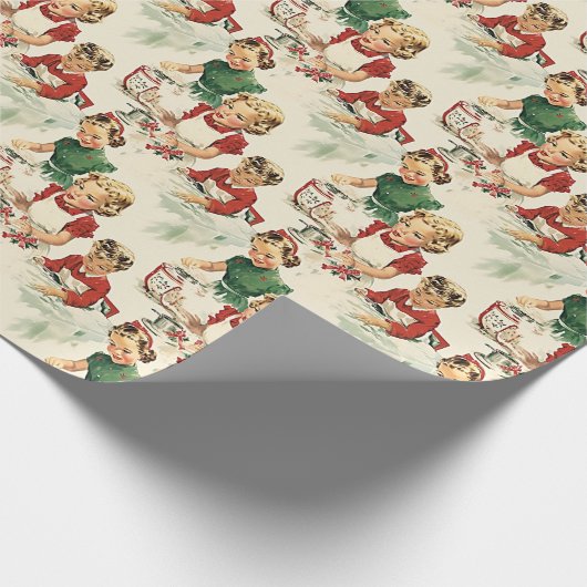 Gemütliche Weihnachtszeit Geschenkpapier (Ecke)