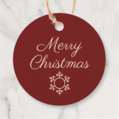 Gemütliche Weihnachtszeit Teddy Ball TWArt Geschenkanhänger (Rückseite)