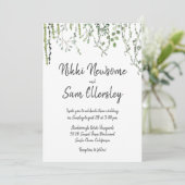 Gemütliche Weinberge Einladung (Stehend Vorderseite)