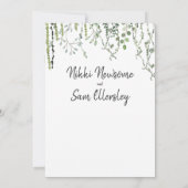 Gemütliche Weinberge Einladung (Rückseite)