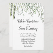 Gemütliche Weinberge Einladung (Vorne/Hinten)