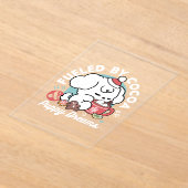 Gemütliche Welpenträume - heiße Schokolade und Wei Acryleinladungen (Ablage )