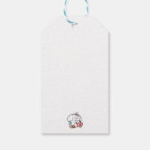 Gemütliche Welpenträume - heiße Schokolade und Wei Geschenkanhänger (Rückseite)