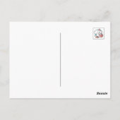 Gemütliche Welpenträume - heiße Schokolade und Wei Postkarte (Rückseite)