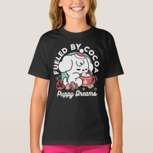 Gemütliche Welpenträume - heiße Schokolade und Wei T-Shirt
