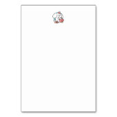 Gemütliche Welpenträume - heiße Schokolade und Wei Tischnummer (Rückseite)