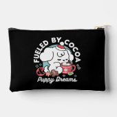 Gemütliche Welpenträume - heiße Schokolade und Wei Zubehörtasche (Rückseite)