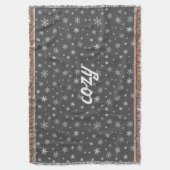 gemütliche Willkommensschneeflocke Decke (Vorderseite Vertikal)