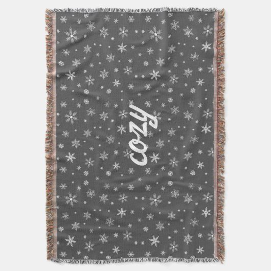 gemütliche Willkommensschneeflocke Decke (Vorderseite Vertikal)