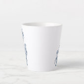 Gemütliche Winter-Botanik-Kunst Milchtasse (Vorderseite)