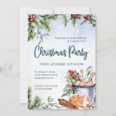 Gemütliche Winter Hot Cocoa Schnee Weihnachten Par Einladung (Vorderseite)