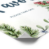 Gemütliche Winter Hot Cocoa Snowly Baby Dusche Fav Poster (Ecke)