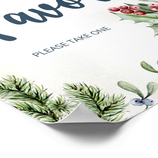 Gemütliche Winter Hot Cocoa Snowly Baby Dusche Fav Poster (Ecke)