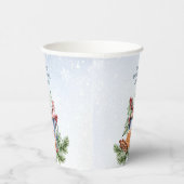 Gemütliche Winter Hot Cocoa Snowly Babydusche Pappbecher (Rechts)