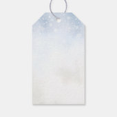 Gemütliche Winter Hot Cocoa Snowly Wedding Geschenkanhänger (Rückseite)