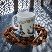 Gemütliche Winter-Kakao-Marshmallow-Szene Kaffeetasse