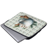 Gemütliche Winter-Kakao-Marshmallow-Szene Laptopschutzhülle (Vorne Knopf)
