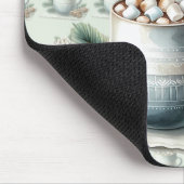 Gemütliche Winter-Kakao-Marshmallow-Szene Mousepad (Ecke)