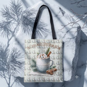 Gemütliche Winter-Kakao-Marshmallow-Szene Tasche
