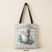Gemütliche Winter-Kakao-Marshmallow-Szene Tasche