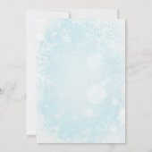 Gemütliche Winter Rowan Beerenbouquet Babydusche Einladung (Rückseite)