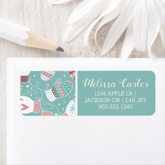 Gemütliche Winter Weihnachten Mittens Muster in Mi (Insitu)