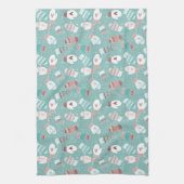 Gemütliche Winter Weihnachten Mittens Muster in Mi Geschirrtuch (Vertikal)