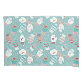 Gemütliche Winter Weihnachten Mittens Muster in Mi Kissenbezug (Vorderseite)