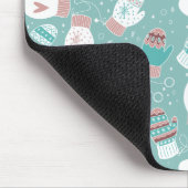 Gemütliche Winter Weihnachten Mittens Muster in Mi Mousepad (Ecke)