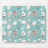 Gemütliche Winter Weihnachten Mittens Muster in Mi Mousepad (Vorne)