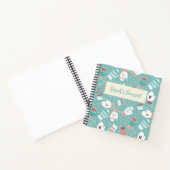 Gemütliche Winter Weihnachten Mittens Muster in Mi Notizblock (Innenseite)