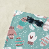 Gemütliche Winter Weihnachten Mittens Muster in Mi Strandtuch (Beispiel)