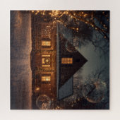 Gemütliche Winter Wonderland Zuhause mit Bläschen Puzzle (Horizontal)