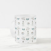 Gemütliche Winter-Wunderland-Frostmug Mattglastasse (Vorderseite Links)