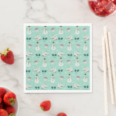 Gemütliche Winter-Wunderland-Partyservietten Serviette (Beispiel)