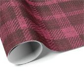 gemütliche Winterbeere rot-schwarz karierte Weihna Geschenkpapier (Rolleneckpunkt)