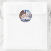 Gemütliche Winterfreunde Aufkleber (Tasche)