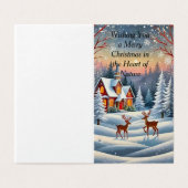 Gemütliche Winterhütte (Außenseite Aufgefaltet)