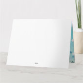 Gemütliche Winterhütte Neujahrskarte Karte (Rückseite)