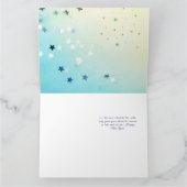 Gemütliche Winterhütte Neujahrskarte Karte (Innenseite)