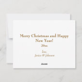 Gemütliche Winterhütte & Snowman | Weihnachten (Rückseite)