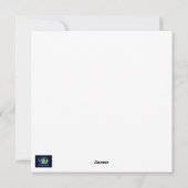 Gemütliche Winterkabine Weihnachtskarte Feiertagskarte (Rückseite)